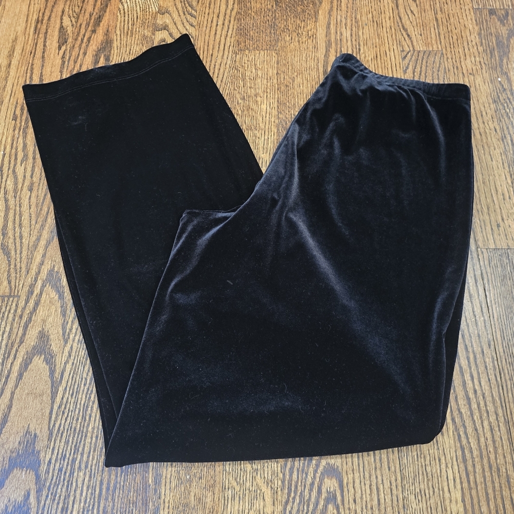 🌟7/25$ 90s NOTATION Wide Leg Velour Pant - Picture 5 of 5